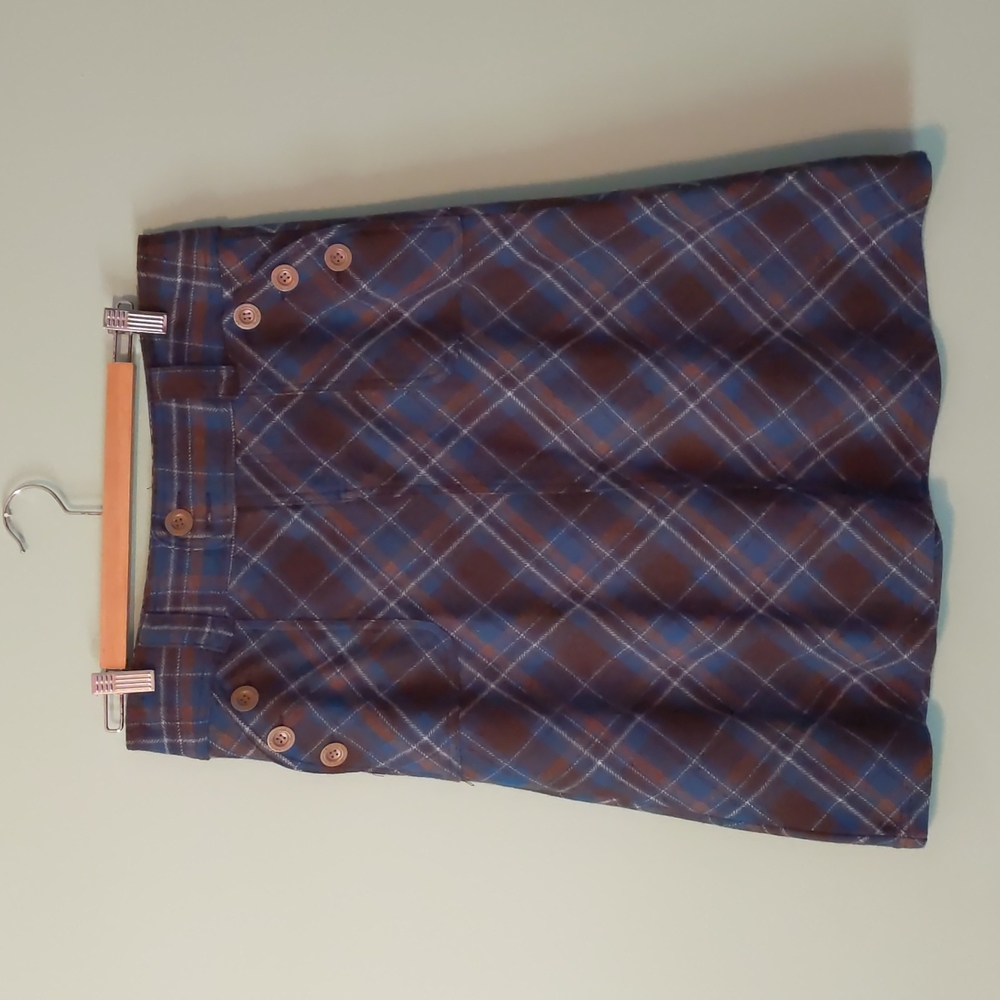 Billabong M A-line Plaid Skirt